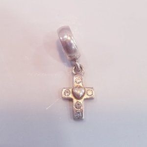 Pandora Cross Cubic Zirconia Dangle Charm